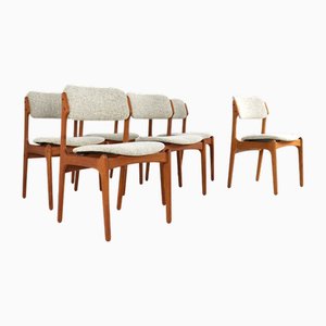 Sedie vintage di Erik Buck per OD Møbler Bur, set di 6