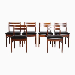 Mid-Century Modern Teak Dining Chairs, 1960s, Set of 6