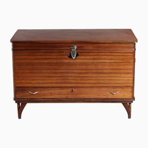 Baule Mid-Century moderno in mogano, anni '70