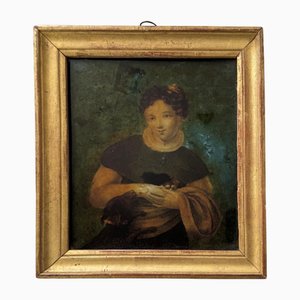 Ritratto di fanciulla, XVIII secolo, Dipinto, Incorniciato