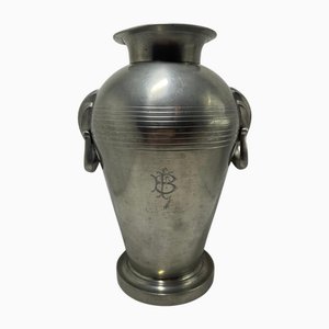 Swedish Pewter Presentation Vase attributed to Gab, 1937