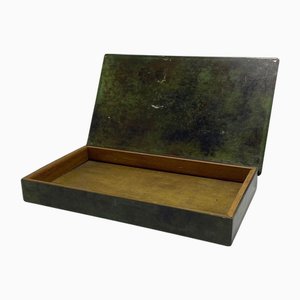 Caja sueca Art Déco de bronce, 1945