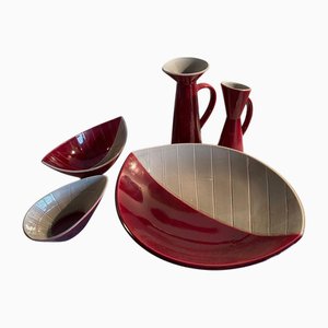 California Vases attributed to Carl-Harry Stålhane for Rörstrand, 1950s, Set of 5