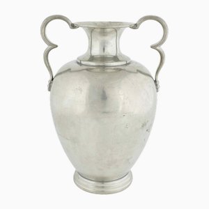 Large Swedish Modern Pewter Vase by Ernst Svedbom for Svenskt Tenn, 1960s
