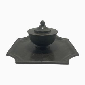 Swedish Bronze Inkwell attributed to GAB, 1930s
