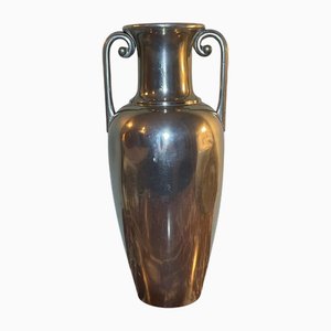 Pewter Amphora Vase attributed to J. L. H. for Svenskt Tenn, Sweden, 1930s