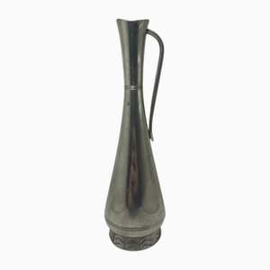 Vase Mid-Century Moderne en Étain attribué à GAB, Suède, 1960s