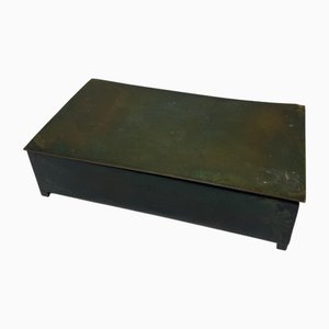 Boîte Mid-Century Moderne en Bronze attribuée à Sune Bäckström, Suède, 1930s
