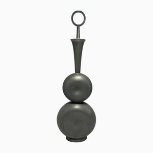 Modernist Sculptural Pewter Bottle attributed to Gunnar Havstad, Norway, 1950s