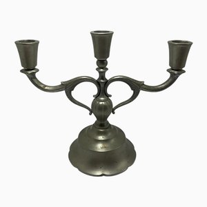 Moderne Skandinavische Kerzenleuchter aus Zinn von Just Andersen, 1930er, 2er Set