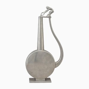 Art Deco Pewter Jug Vase from GAB, 1930s