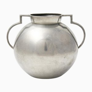 Modernist Pewter Vase attributed to Folke Arström for from GAB, Sweden, 1930s