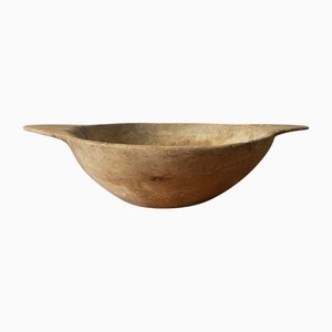 Cuenco sueco Wabi-Sabi de madera, década de 1830