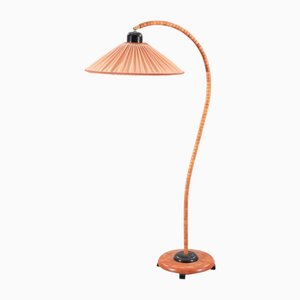 Adjustable Gooseneck Floor Lamp with Pink Shade from Markslöjd, Sweden, 1970s