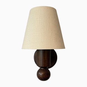 Vintage Wall Lamps in Stained Pine from Markslöjd, Sweden, 1970s