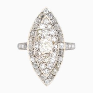 Bague Diamant Marquise 4 Carats, 20ème Siècle