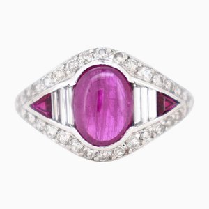 Vintage Ruby and Diamond Ring, 20th Century
