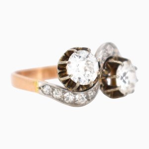 Bague Diamant Belle Époque Toi et Moi