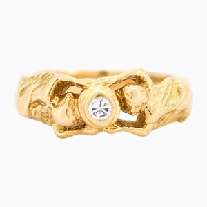Bague Art Nouveau en Or