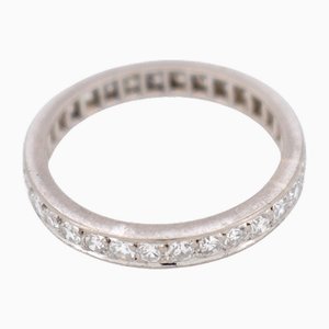 Alianza Art Déco con diamantes y círculo completo, siglo XX