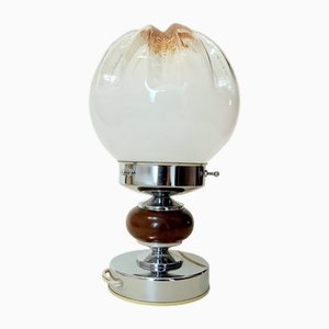 Mid-Century Murano Glass Table Lamp attributed to Mazzega, 1970s