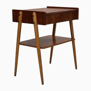 Table d'Appoint Vintage en Teck par Ab Carlstrom, Suède, 1970s