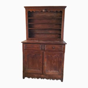 Credenza antica rustica in abete, Francia, XIX secolo