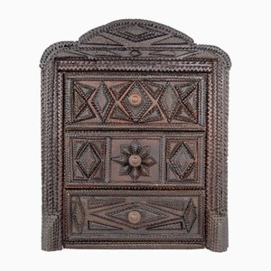 Commode Miniature Tramp Art