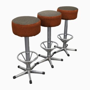 Bar Stools in Chrome, 1970s, Set of 3