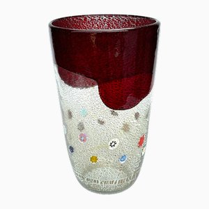 Vase Vintage en Verre de Murano Millefiori Soufflé à la Main par Unknown pour Venezia