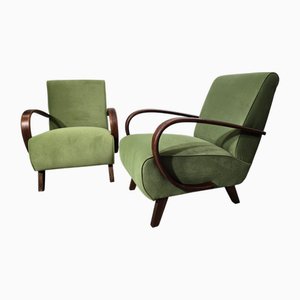 Set of Lounge Chairs by Jindrich Halabala, 1940s