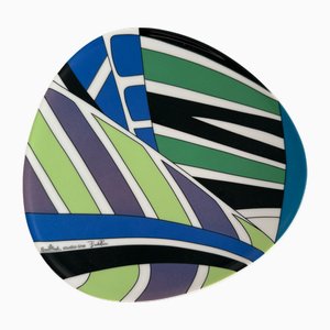 #02 Palm Leaves Plate by Emilio Pucci for Rosenthal, 2000s