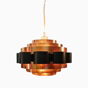 Danish Pendant Lamp attributed to Werner Schou for Coronell Elektro, 1950s