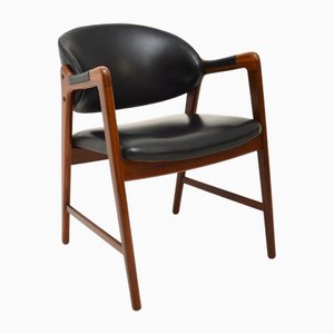 Vintage Scandinavian Leather Chair by Ingmar Relling for Westnofa, 1960