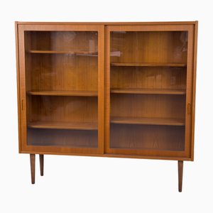 Meuble en Teck avec Portes en Verre par Carlo Jensen pour Hundevad & Co, Danemark, 1960s