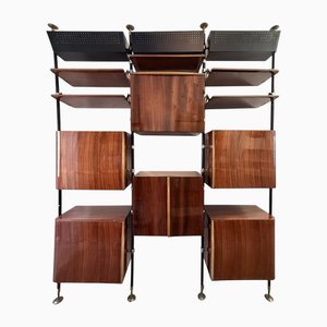 Floor-to-Ceiling Bookcase with Lighting Elements