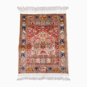 Alfombra Hereke vintage de seda, Turquía, años 70