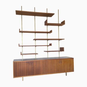 Mid-Century Modernist Modular Sideboard and Bookcase in Rosewood, 1950s, Set of 2