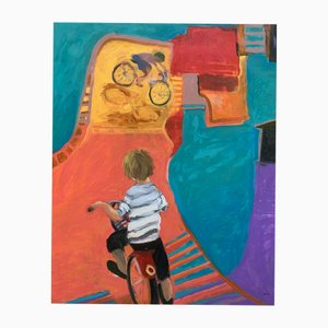 Monika Rossa, Bikes, 2025, Oil on Canvas