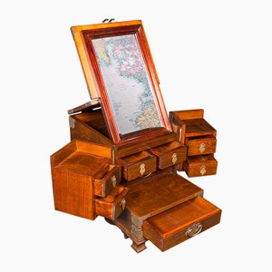 Vintage Korean Valet Case in Elm and Brass, 1970