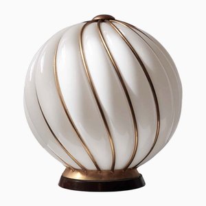 Lámpara de mesa en espiral de Murano / Veart and Adolf Loos, años 70