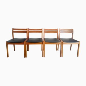 Mid-Century Danish Teak Dining Chairs, 1960s, Set of 4