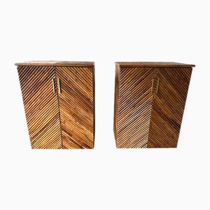 Italienische Mid-Century Modern Schränke, 1980er, 2er Set