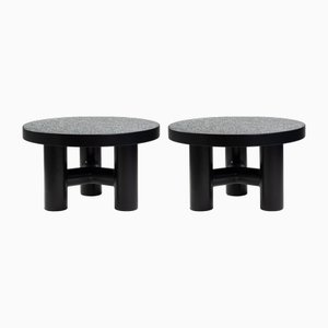 Small Low Tables in Bone Fillet, 1970s, Set of 2