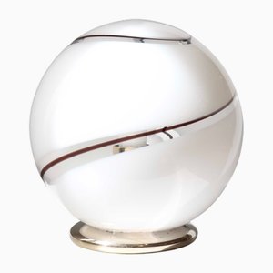 Lámpara de mesa Swirl de cristal de Murano, años 70