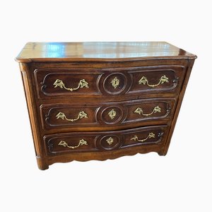 French Walnut Louis XIV Commode, 18th Century