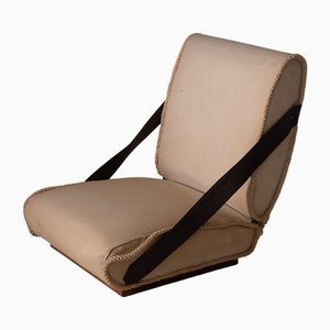 Italienischer Vintage Stuhl aus Original Stoff, 1950