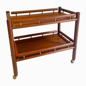 Teak Service Trolley attributed to Ilmari Tapiovaara for La Permanente Mobili Cantù, 1960s