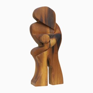 Sculpture Moderniste en Bois, Danemark, 1970s