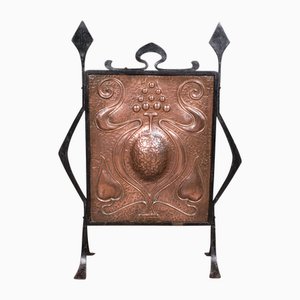 Antique Art Nouveau French Fire Screen, 1900